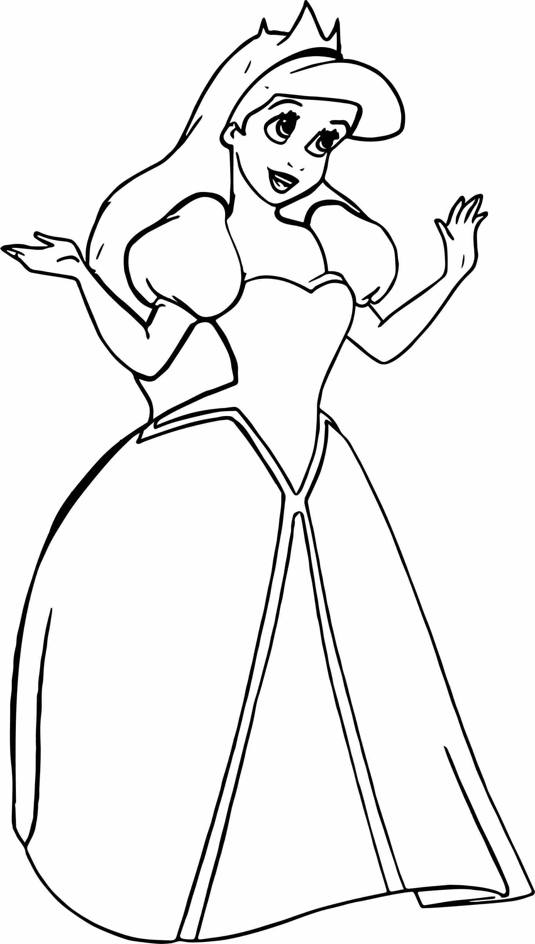 Ariel Coloring Pages for Adults 10