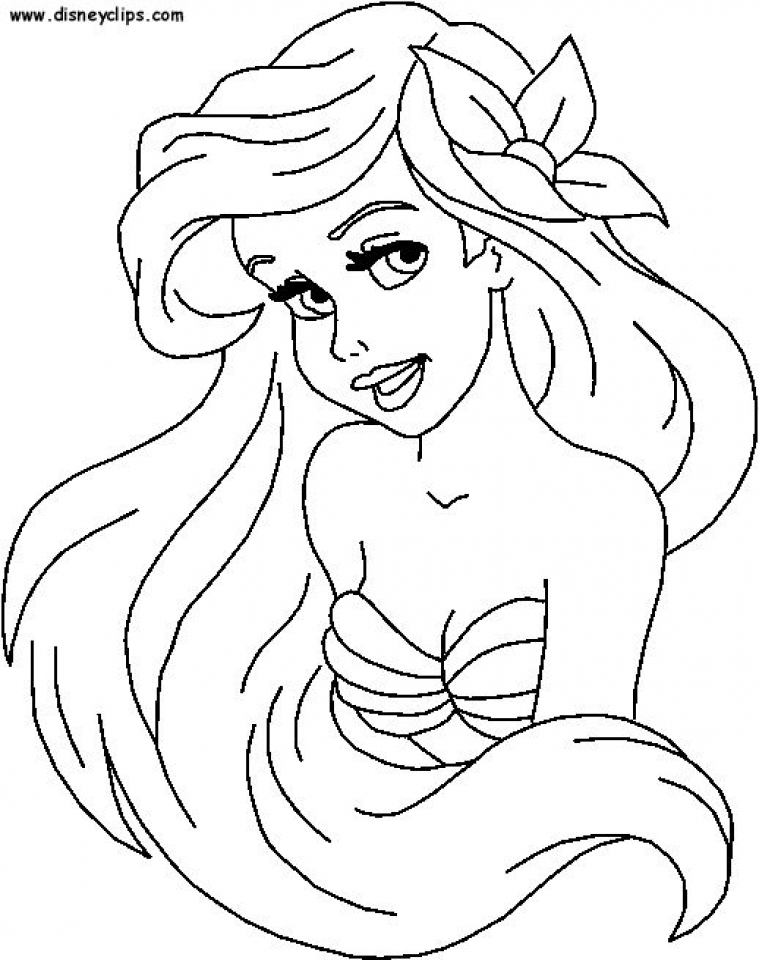 Ariel Coloring Pages for Adults 15