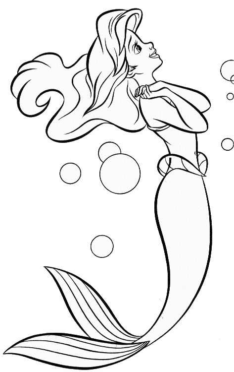 Ariel Coloring Pages for Adults 20