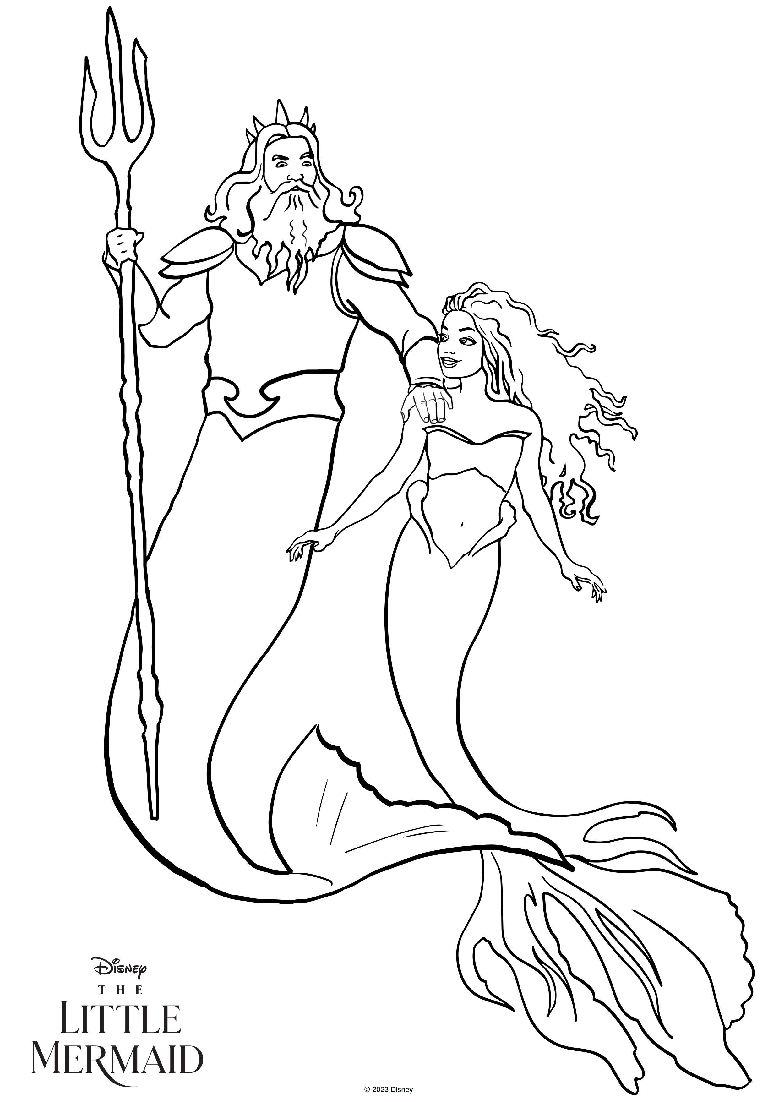 Ariel Coloring Pages for Adults 25