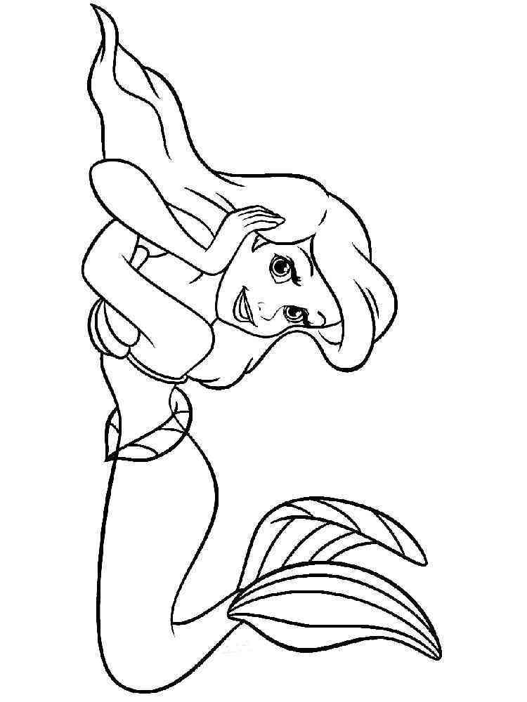 Ariel Coloring Pages for Adults 29