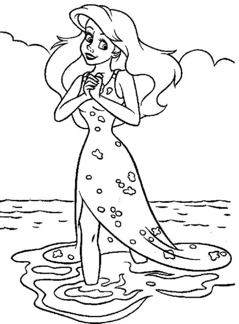 Ariel Coloring Pages for Adults 31