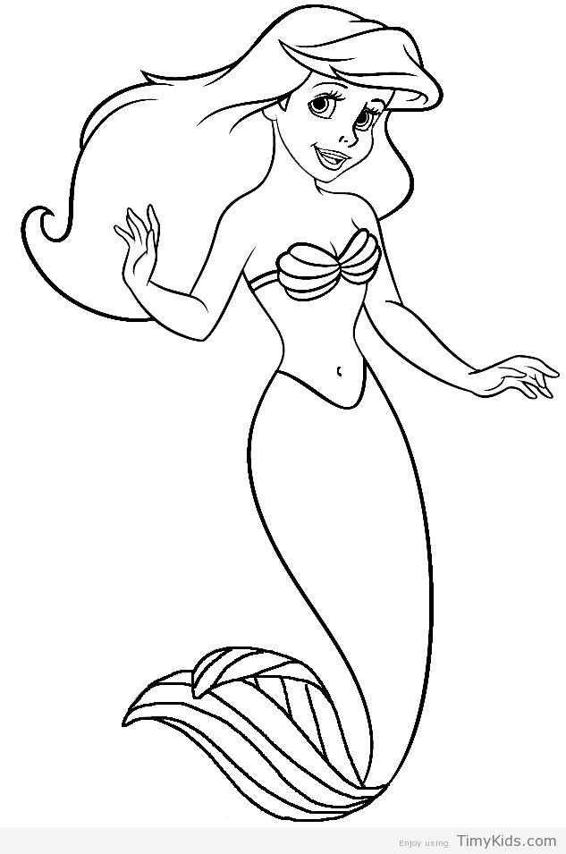 Ariel Coloring Pages for Adults 32