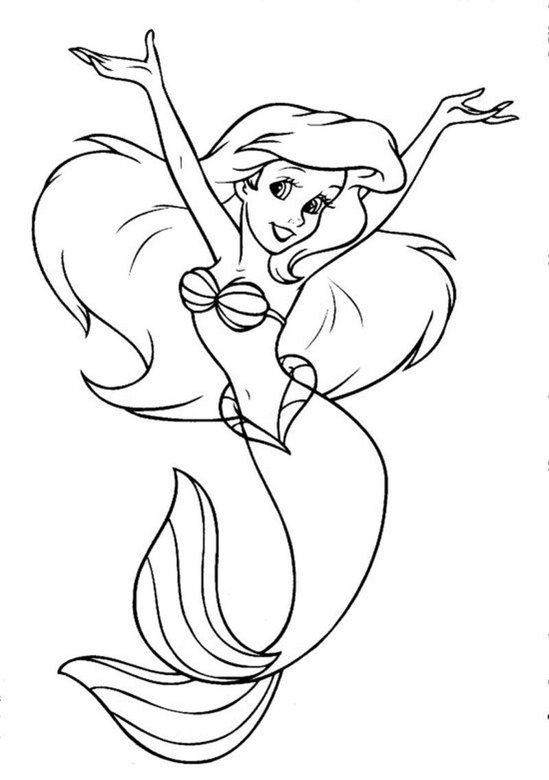 Ariel Coloring Pages for Adults 34