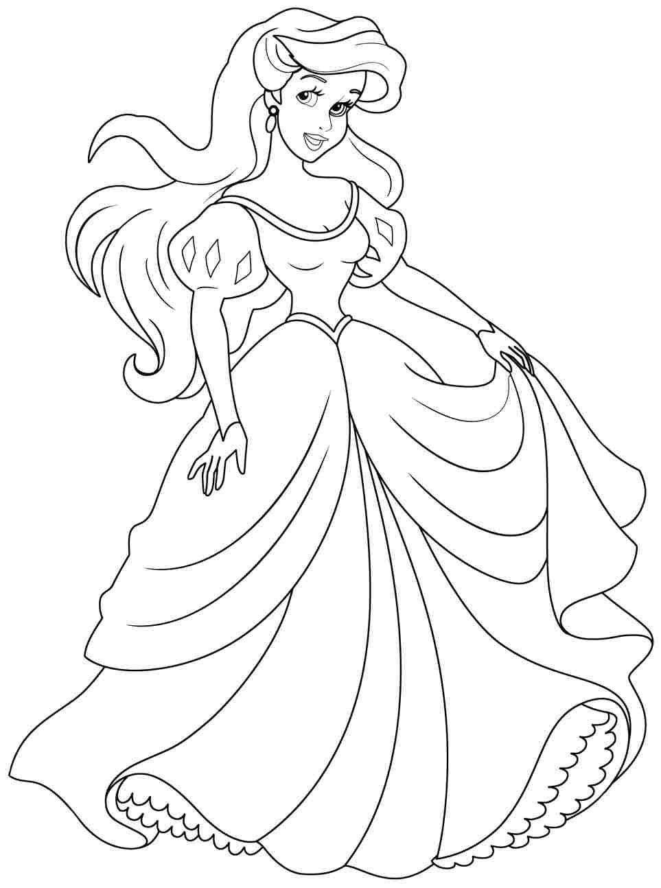 Ariel Coloring Pages for Adults 41