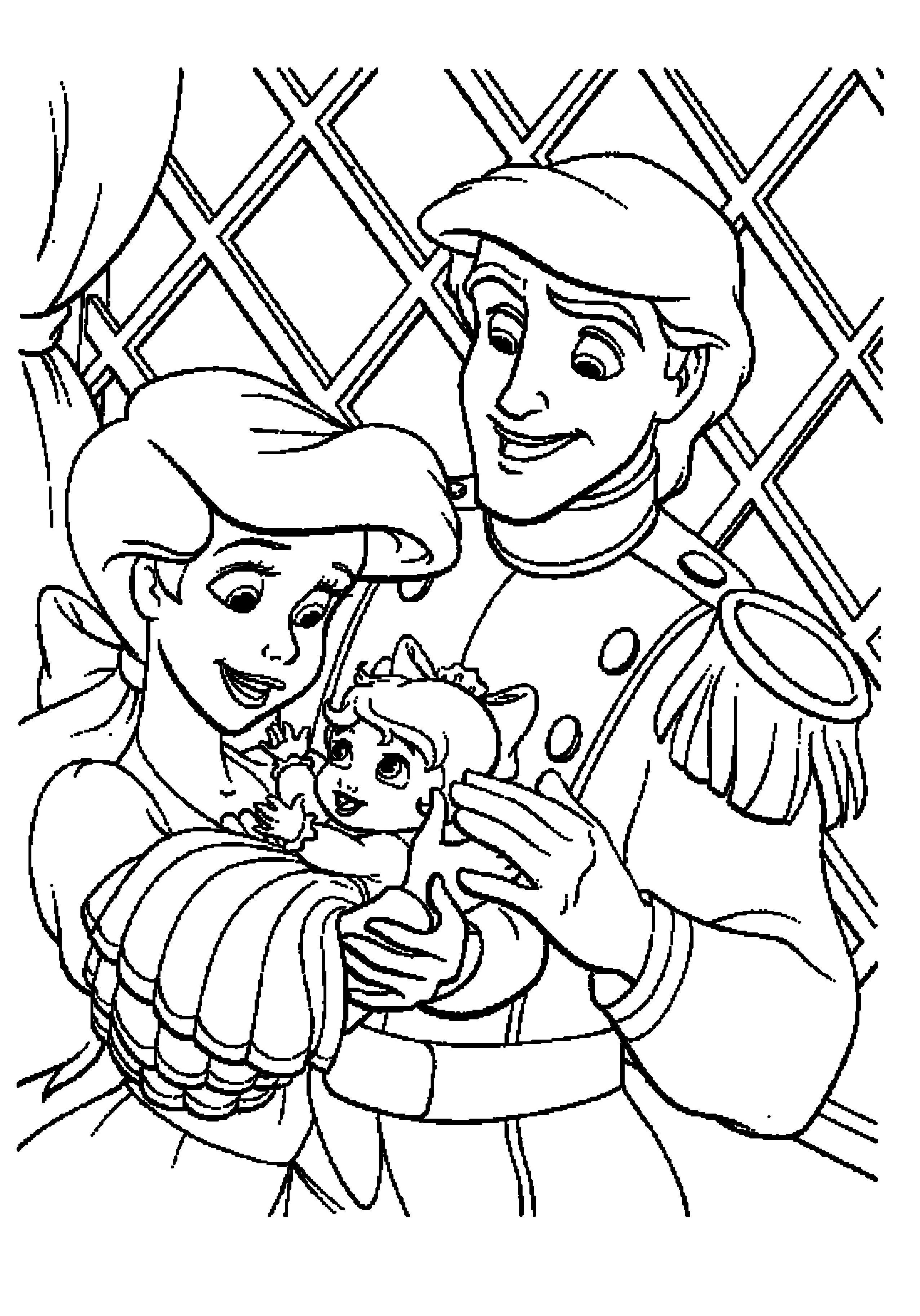 Ariel Coloring Pages for Adults 52