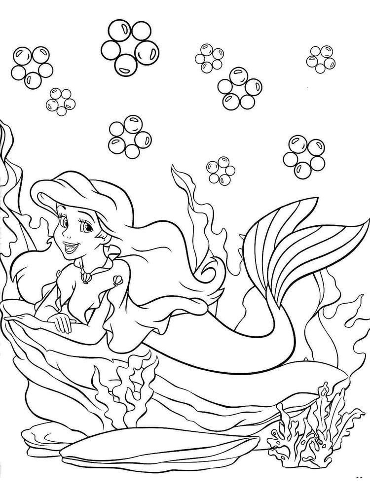 Ariel Coloring Pages for Adults 55