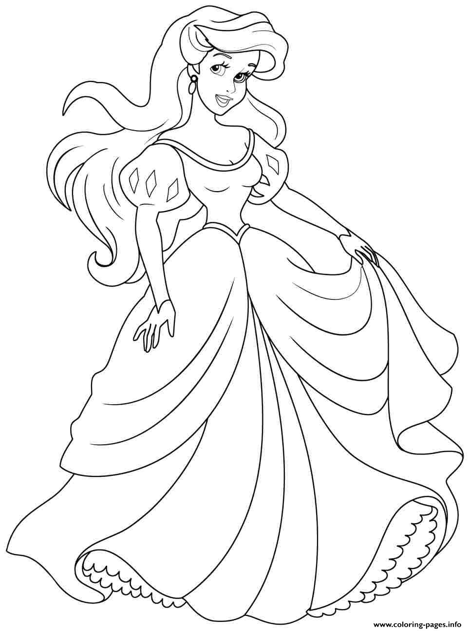 Ariel Coloring Pages for Adults 57