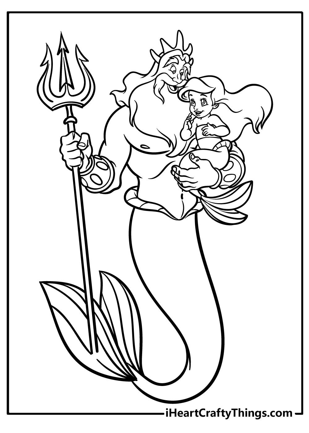 Ariel Coloring Pages for Adults 61