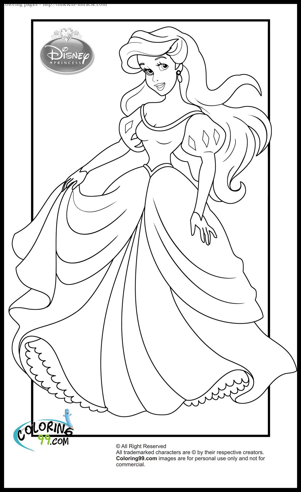 Ariel Coloring Pages for Adults 66