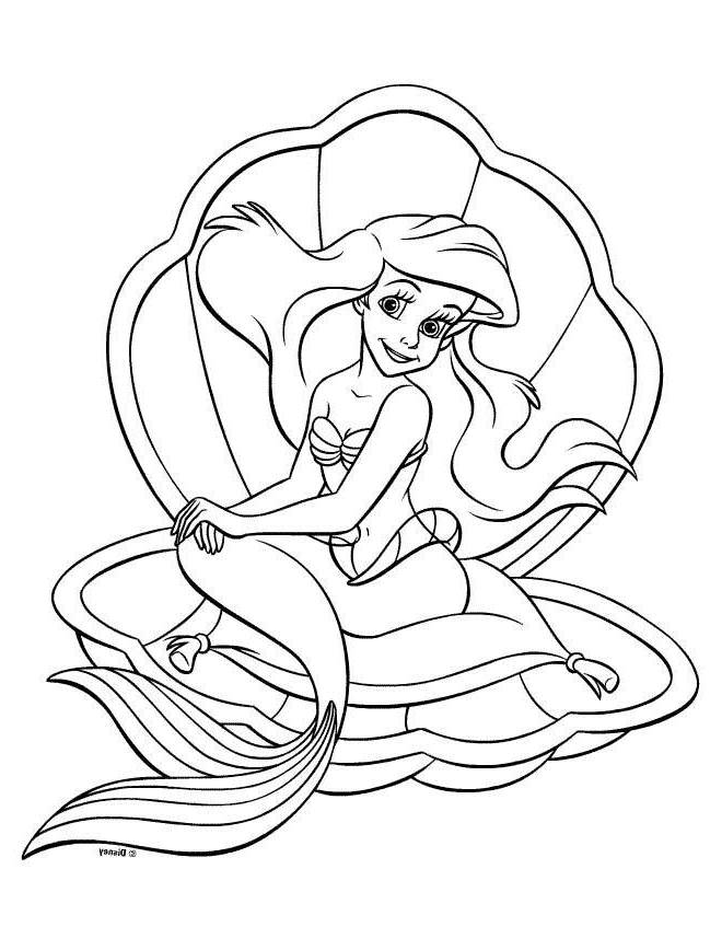 Ariel Coloring Pages for Adults 71