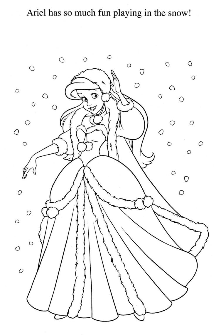 Ariel Coloring Pages for Adults 75