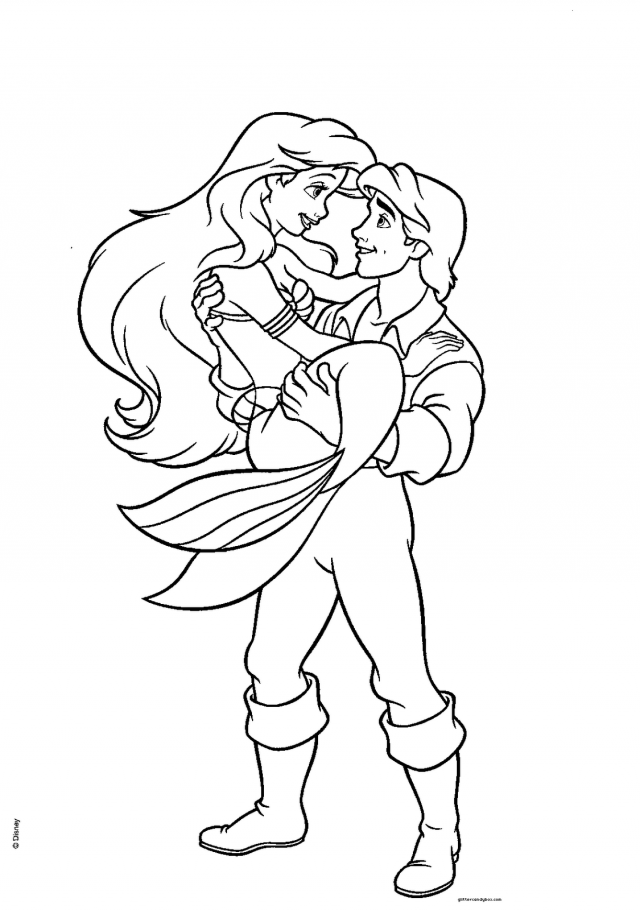 Ariel Coloring Pages for Adults 77