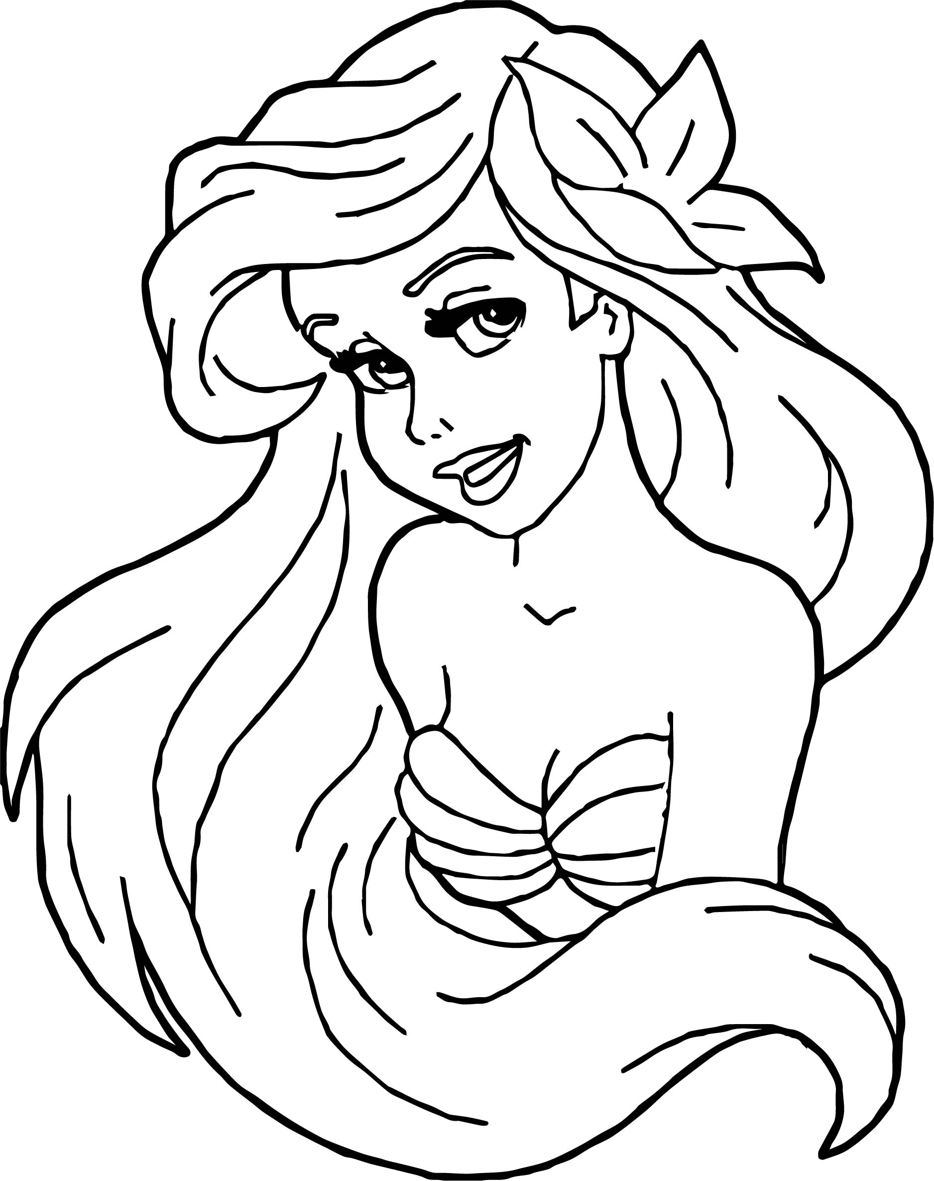 Ariel Coloring Pages for Adults 78