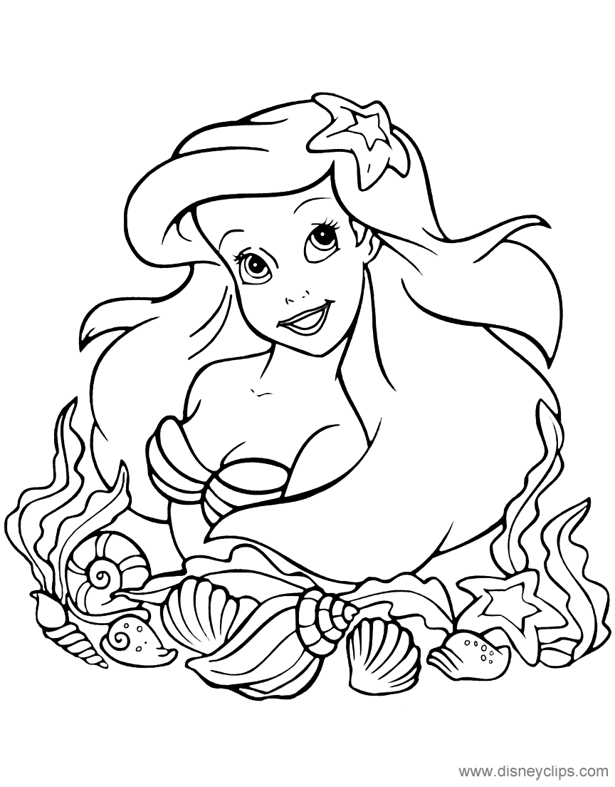 Ariel Coloring Pages for Adults 79