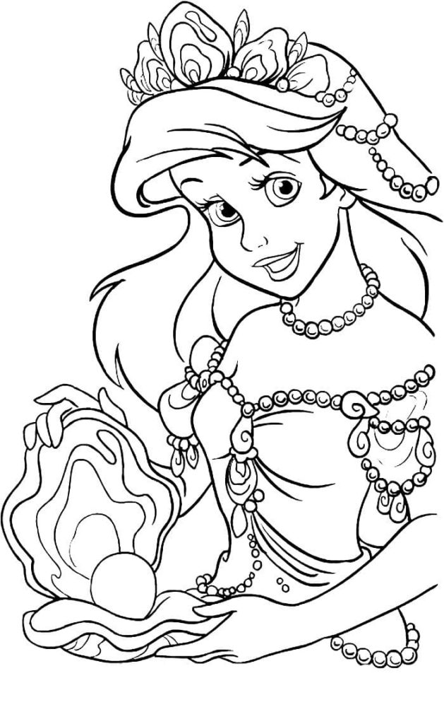 Ariel Coloring Pages for Adults 85