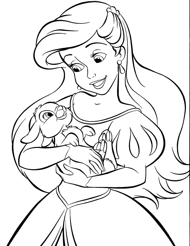 Ariel Coloring Pages for Adults 91