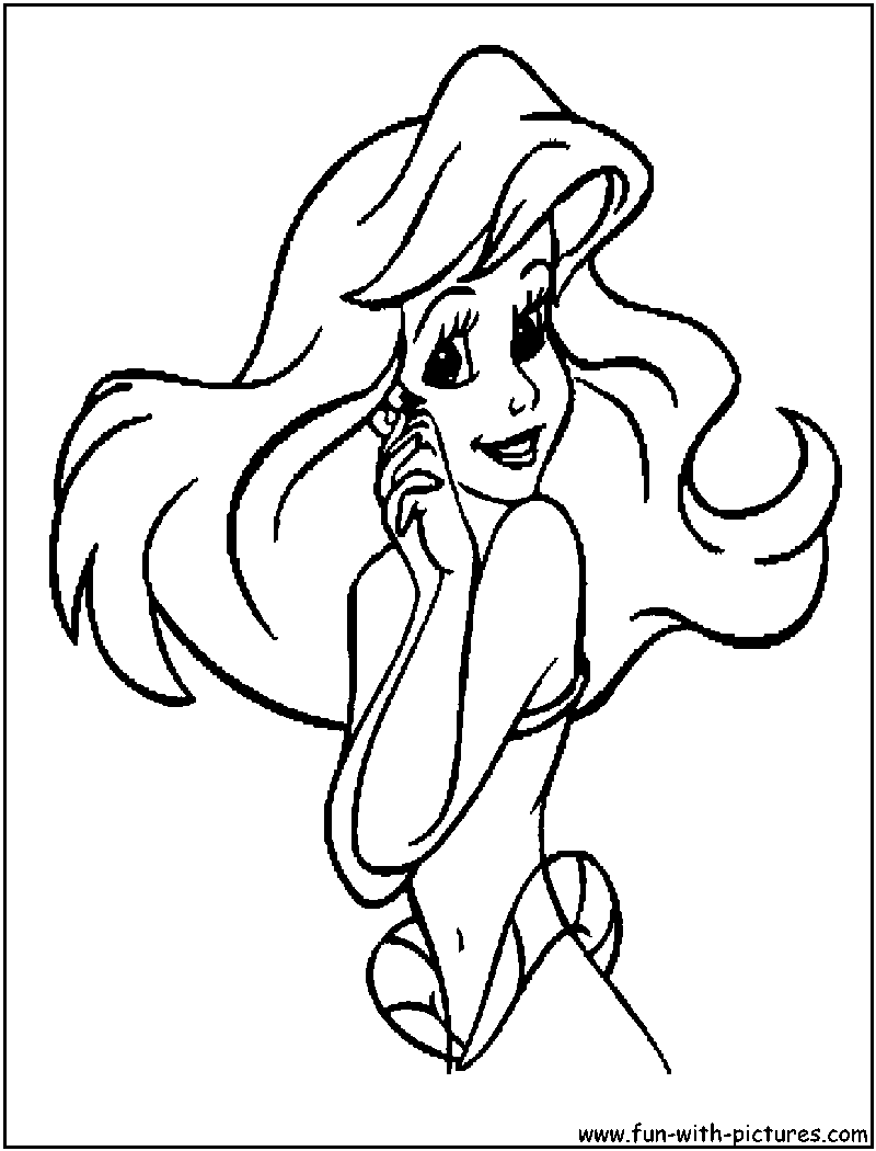 Ariel Coloring Pages for Adults 93