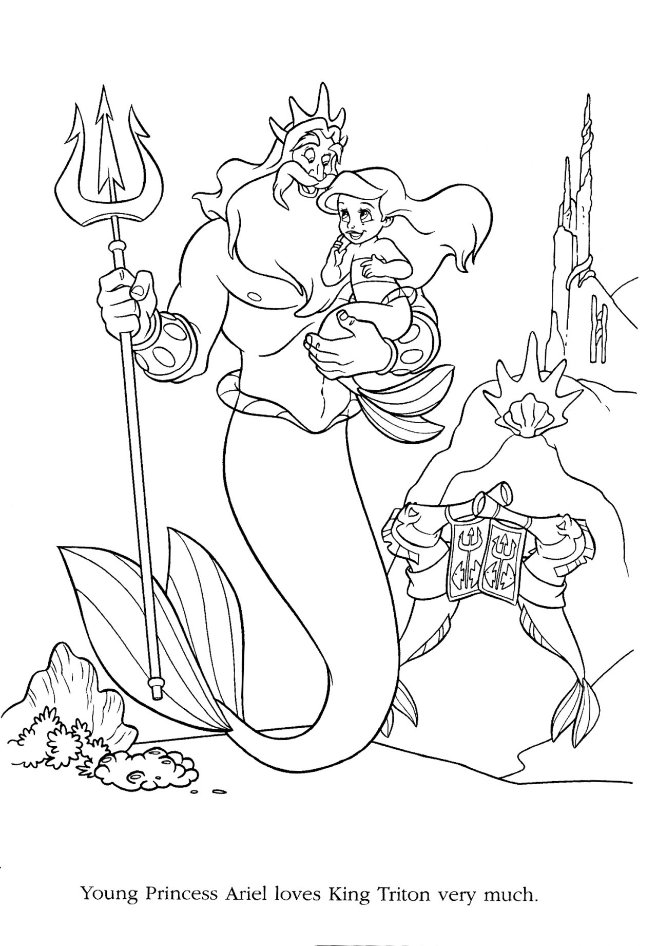 Ariel Coloring Pages for Adults 95