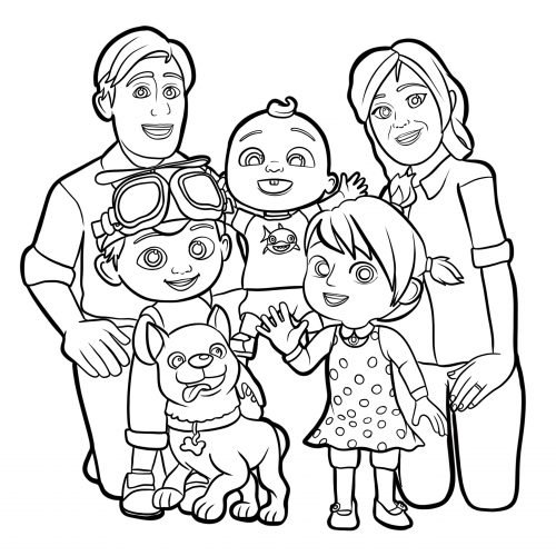 Cocomelon Coloring Pages Free Printable 81