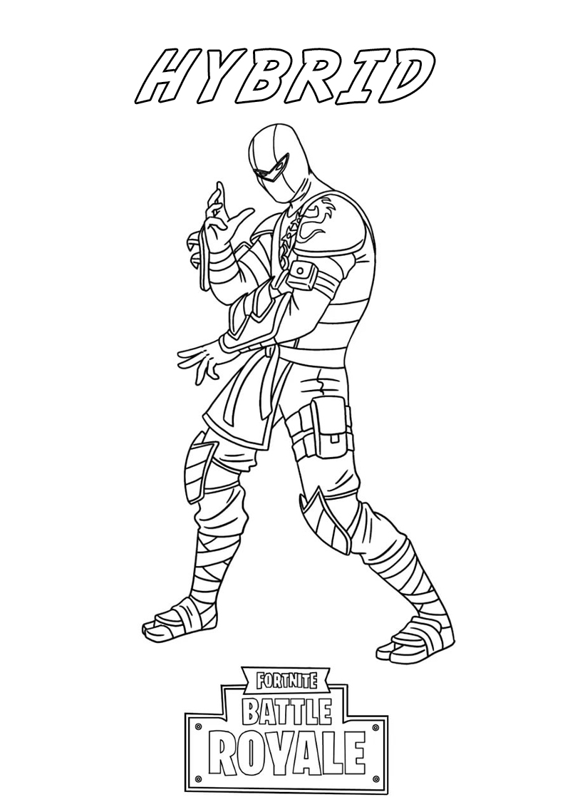 Cool Fortnite Coloring Pages Skins 103