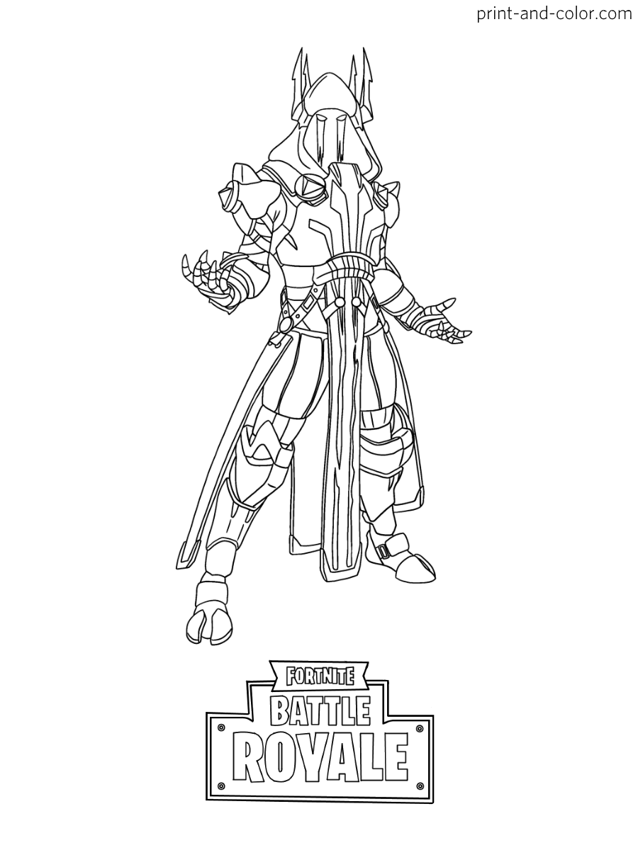 Cool Fortnite Coloring Pages Skins 104