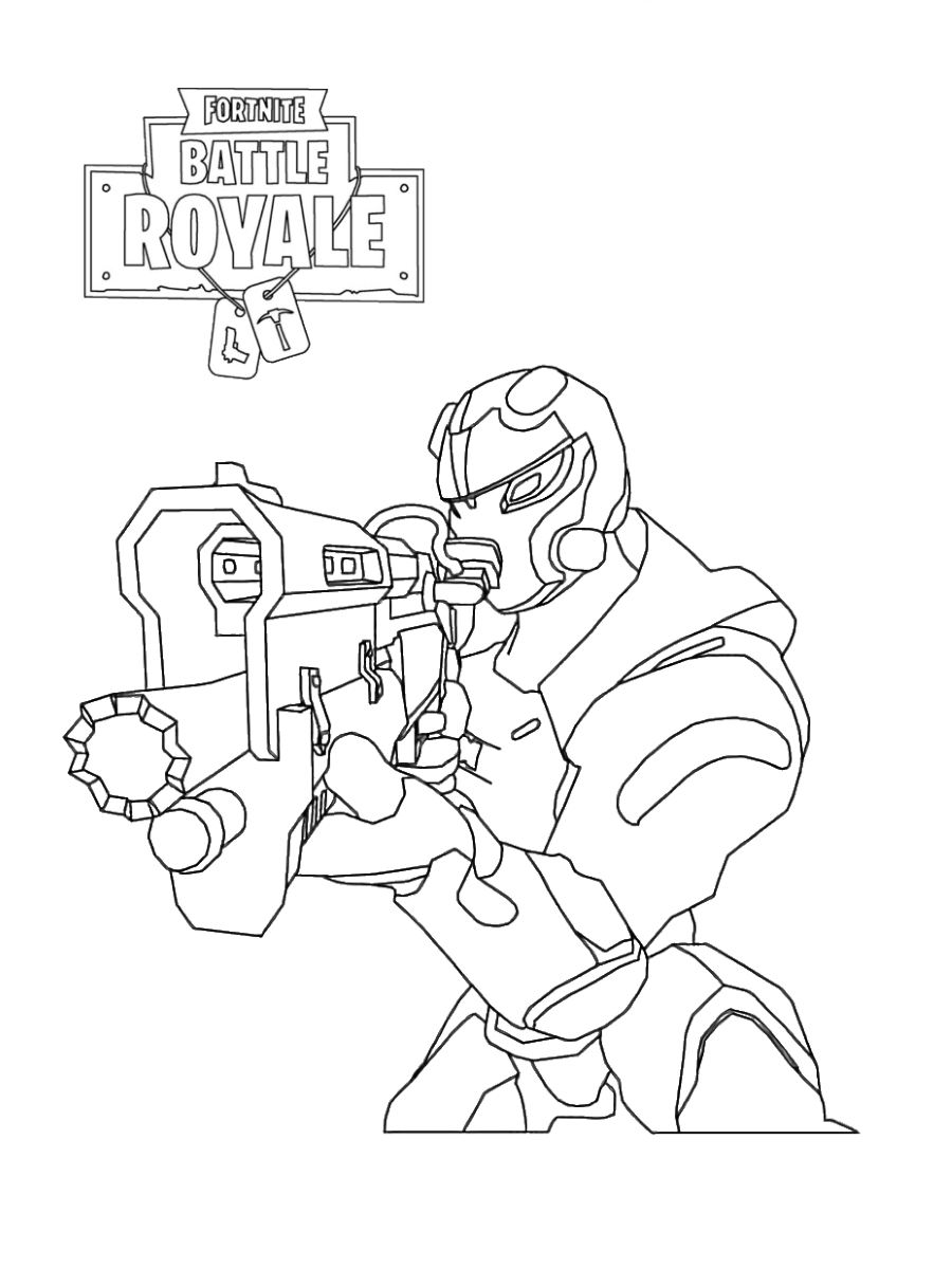 Cool Fortnite Coloring Pages Skins 107