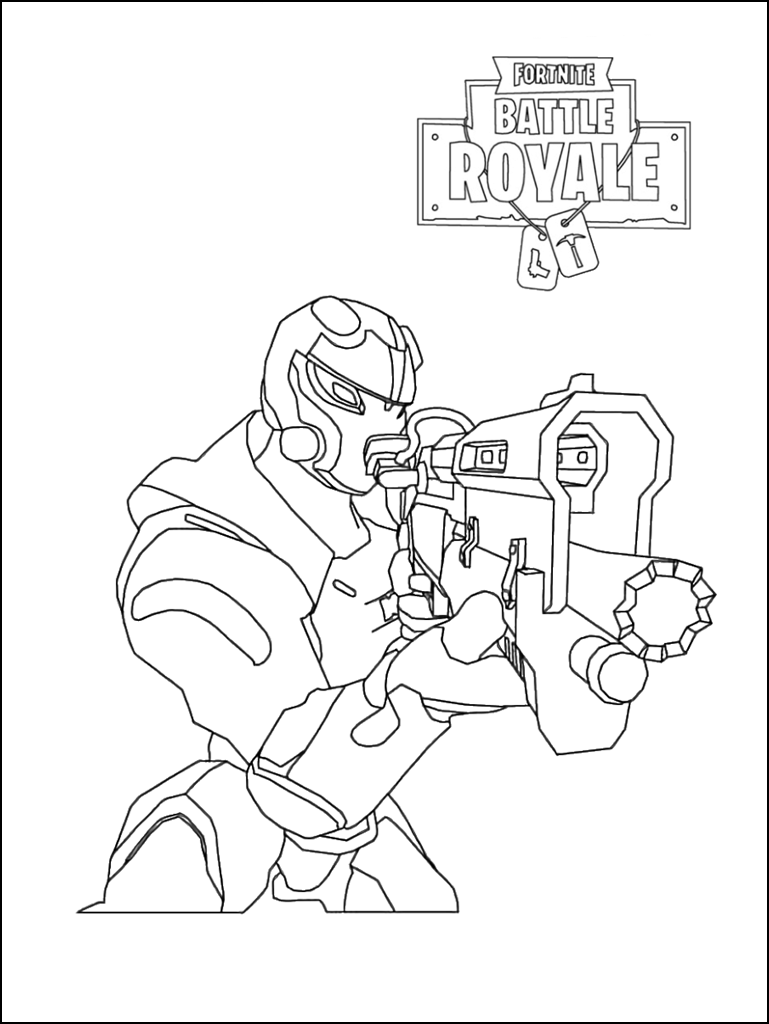 Cool Fortnite Coloring Pages Skins 109