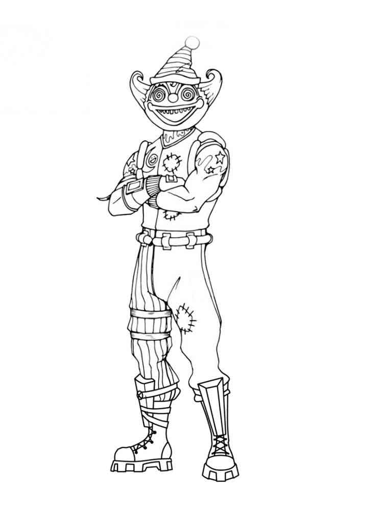 Cool Fortnite Coloring Pages Skins 11