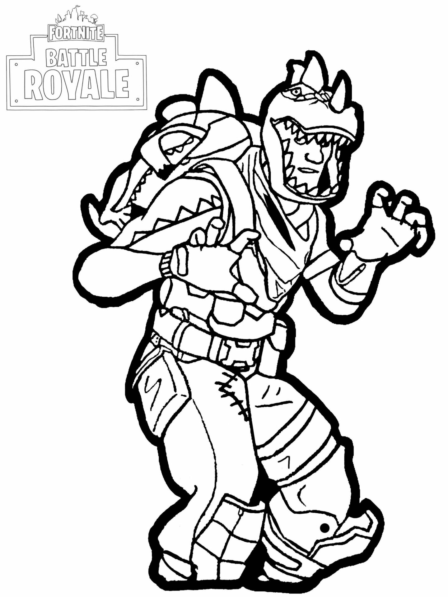 Cool Fortnite Coloring Pages Skins 113