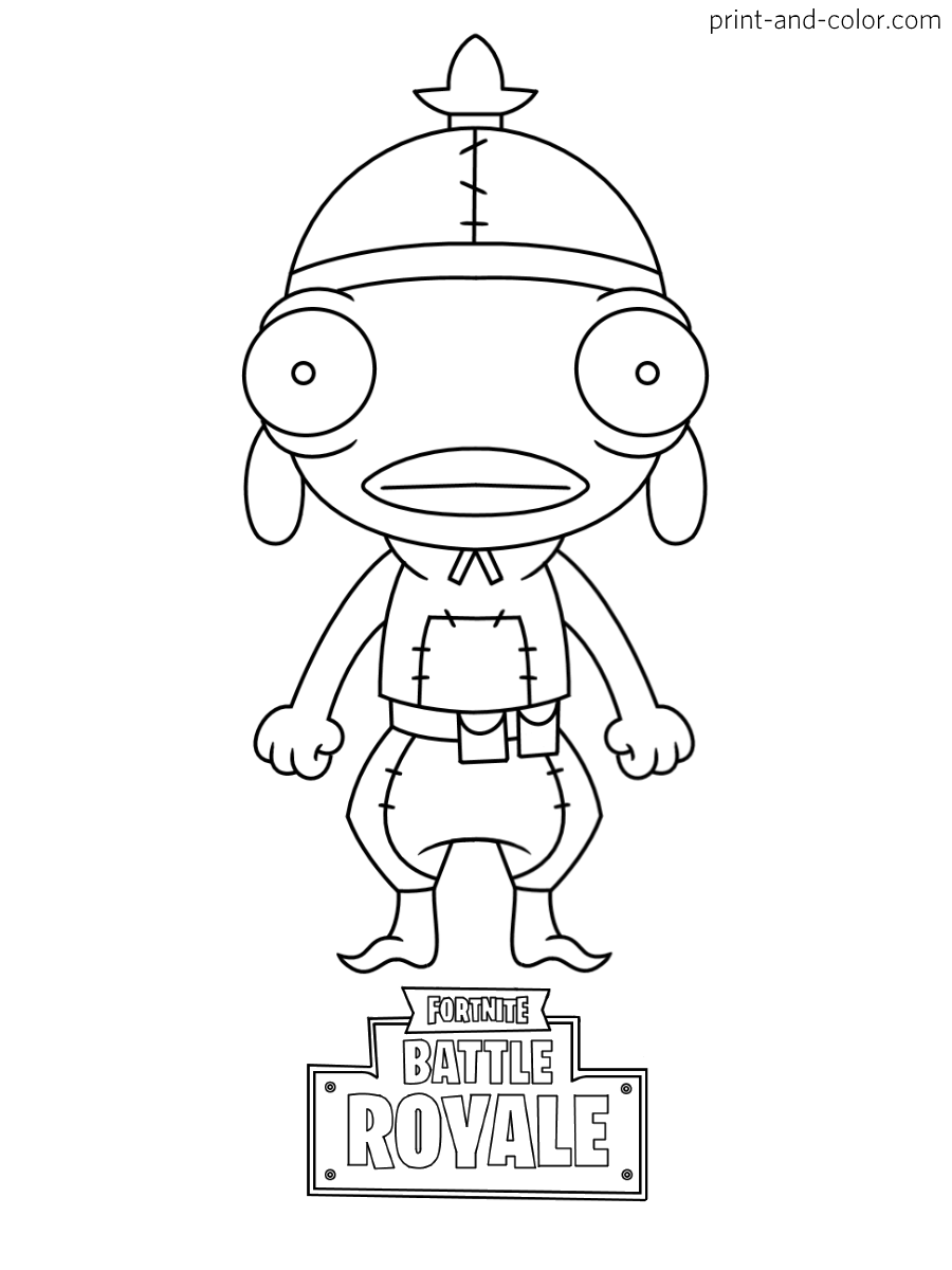 Cool Fortnite Coloring Pages Skins 114