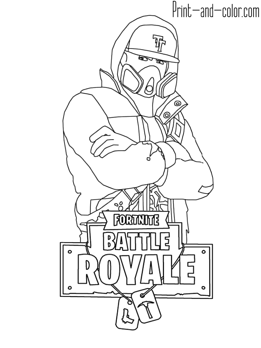 Cool Fortnite Coloring Pages Skins 116