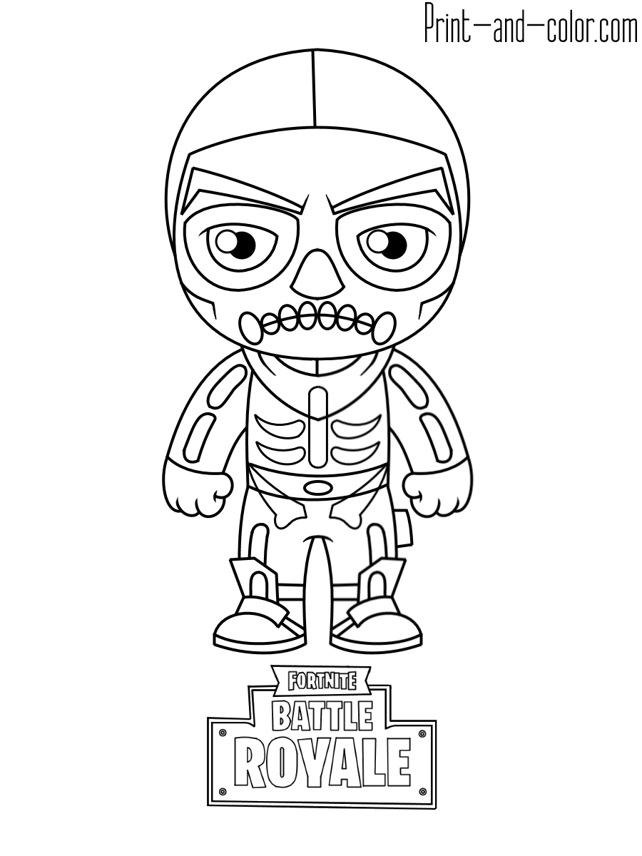 Cool Fortnite Coloring Pages Skins 118