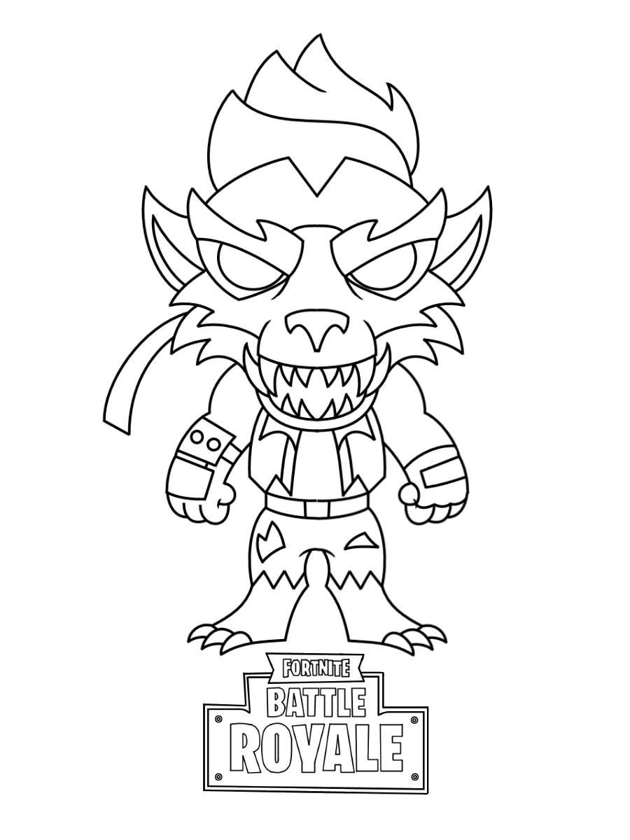 Cool Fortnite Coloring Pages Skins 124