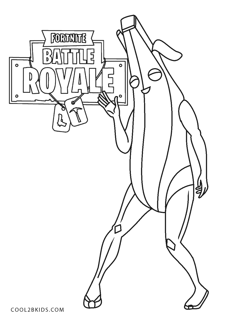 Cool Fortnite Coloring Pages Skins 13