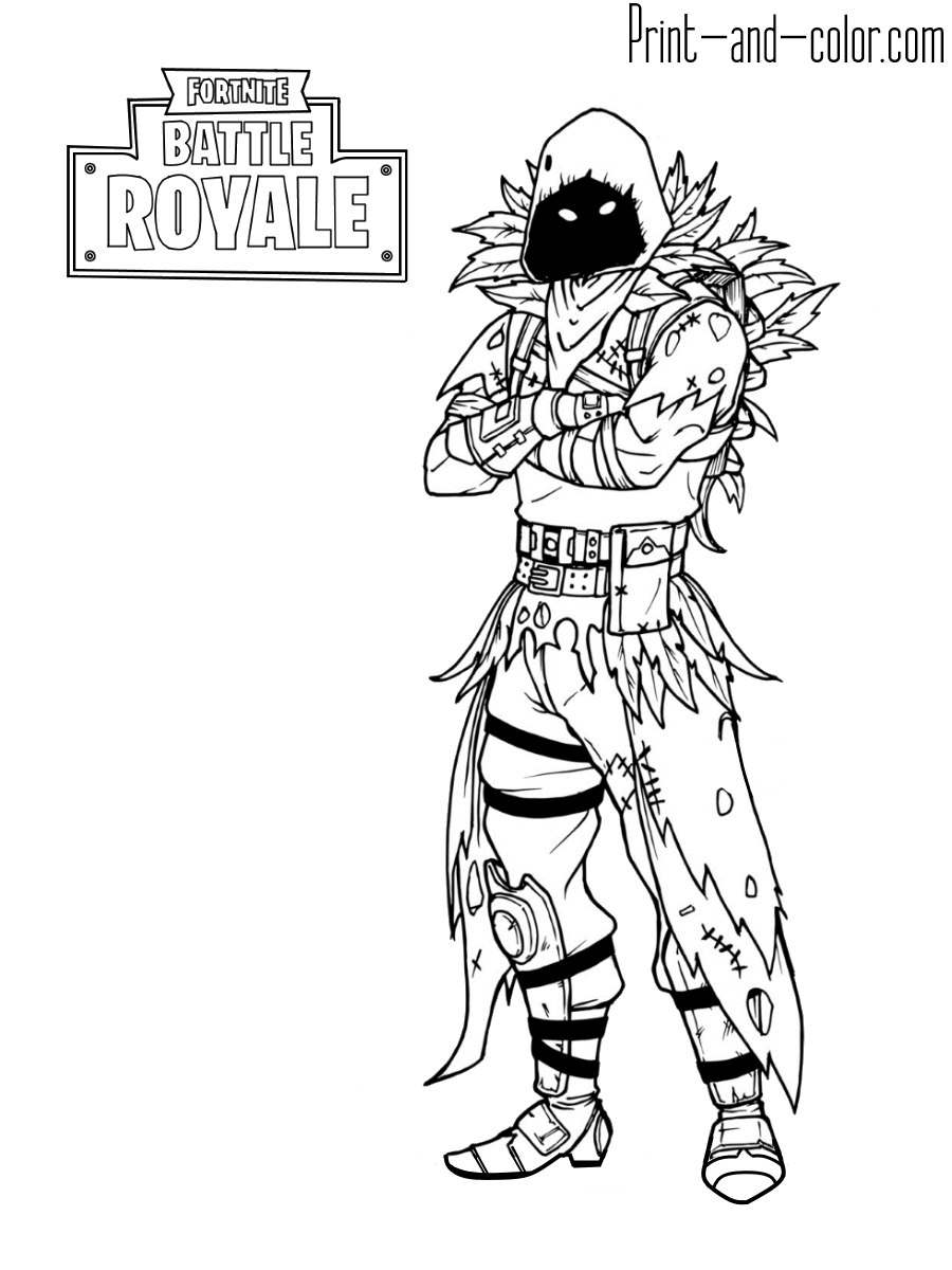 Cool Fortnite Coloring Pages Skins 134