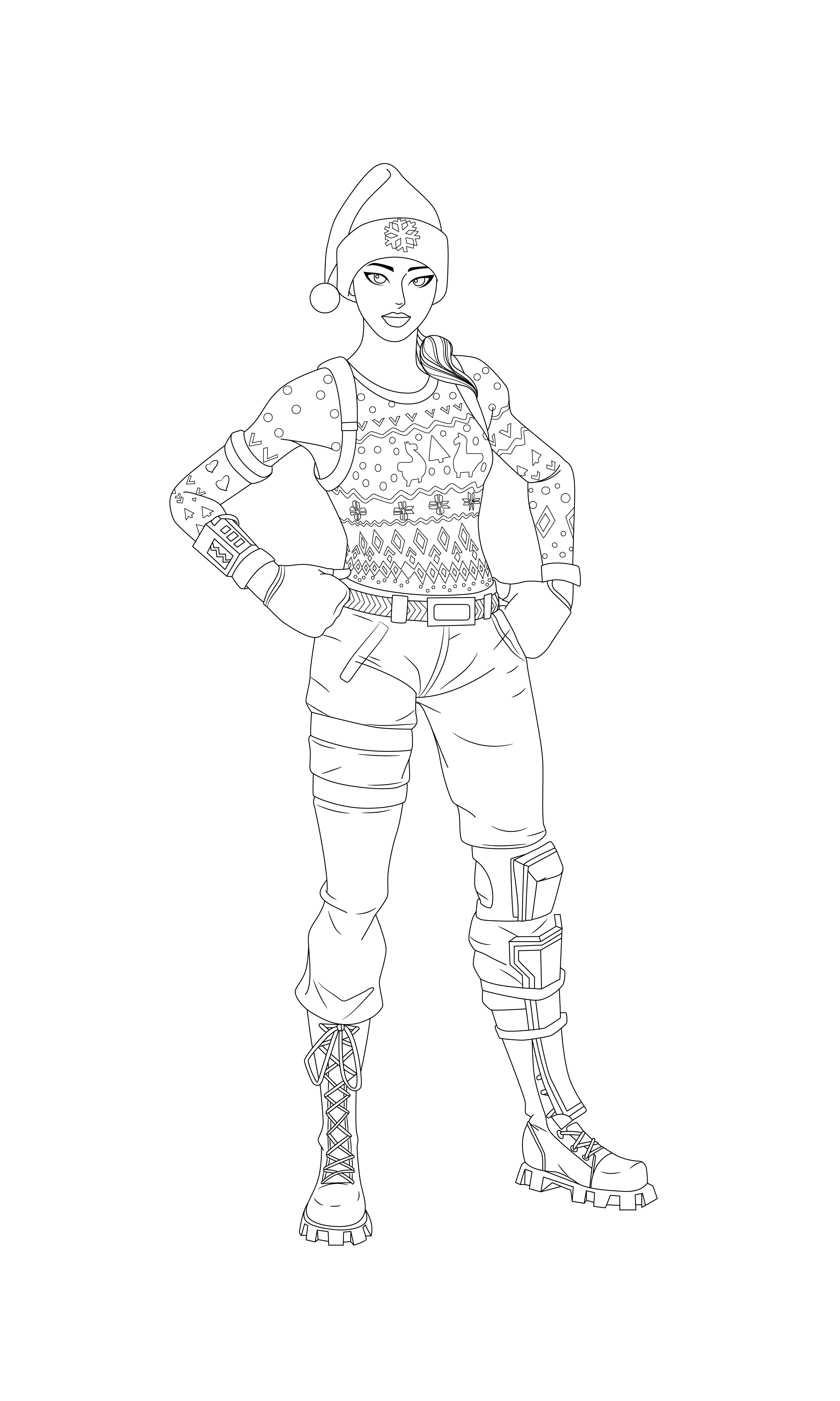 Cool Fortnite Coloring Pages Skins 135