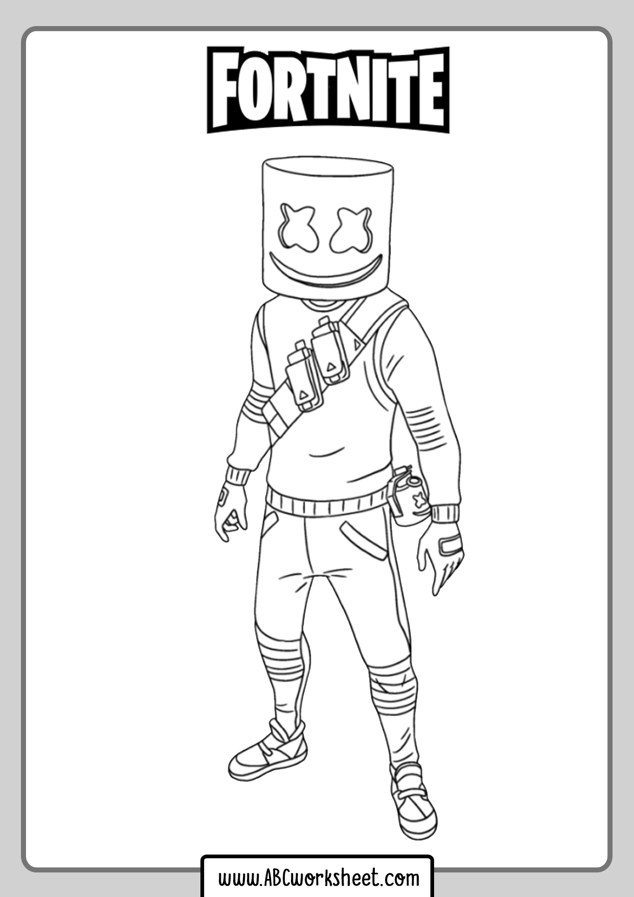 Cool Fortnite Coloring Pages Skins 136