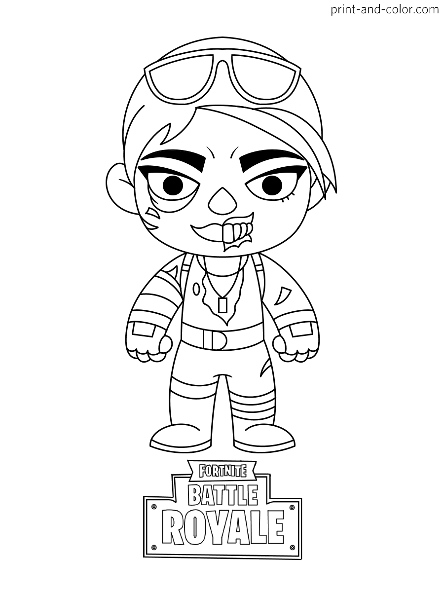 Cool Fortnite Coloring Pages Skins 141