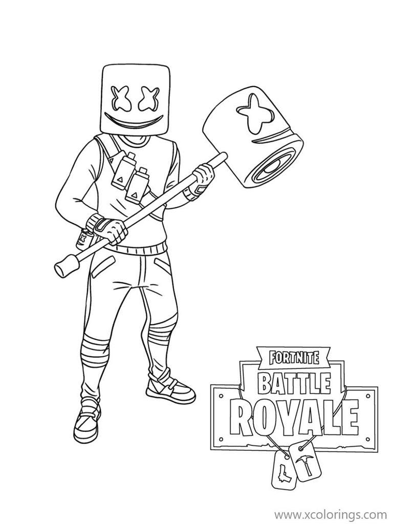 Cool Fortnite Coloring Pages Skins 144