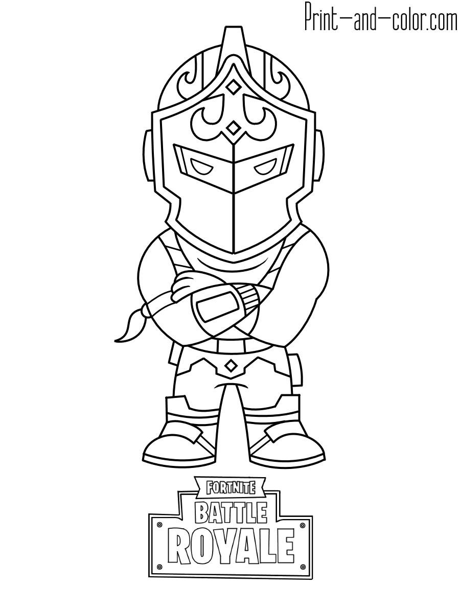 Cool Fortnite Coloring Pages Skins 159