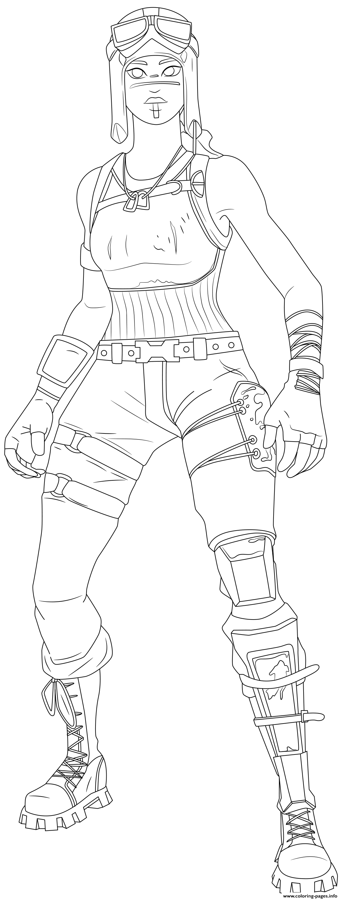 Cool Fortnite Coloring Pages Skins 162