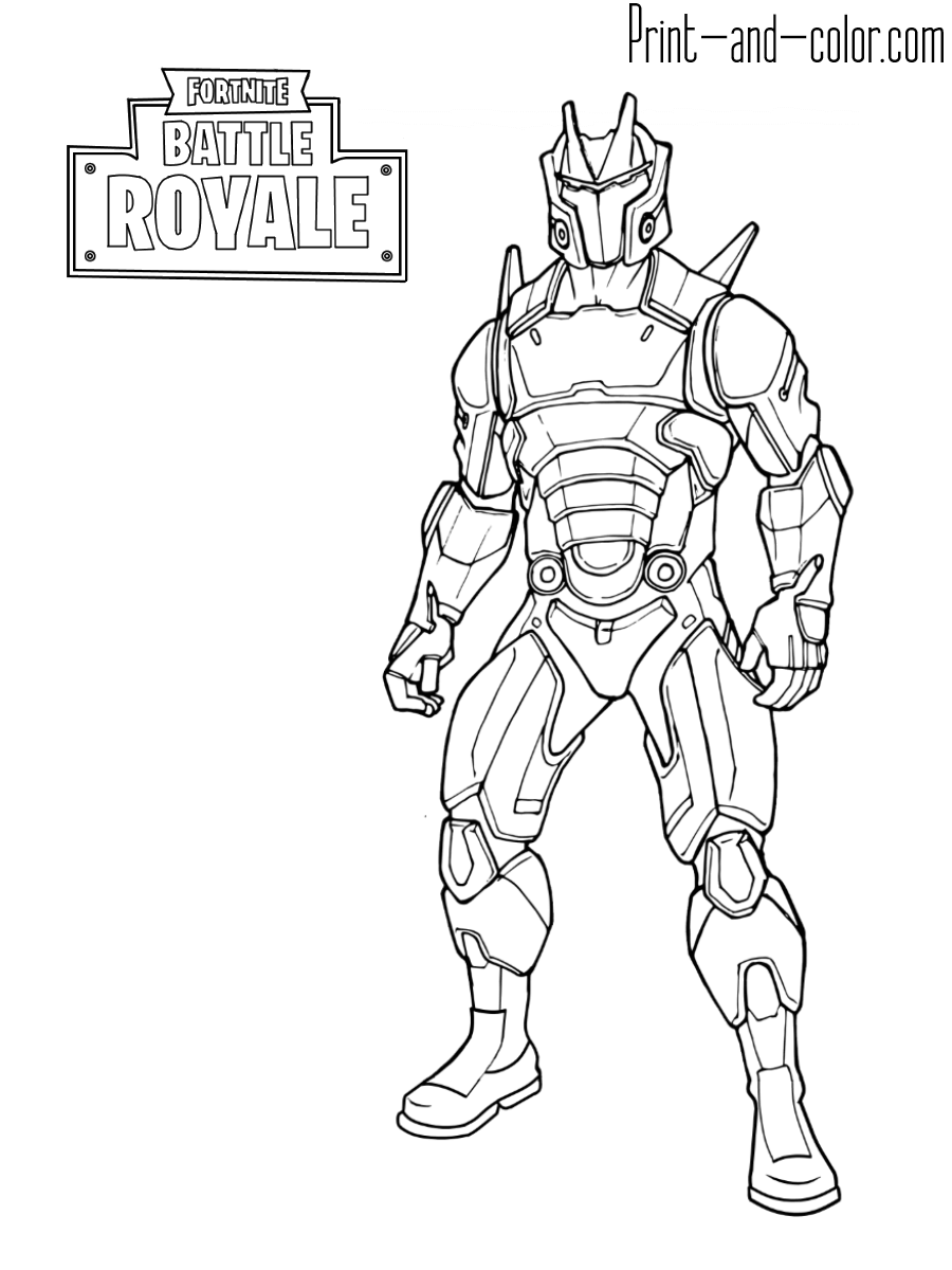 Cool Fortnite Coloring Pages Skins 165