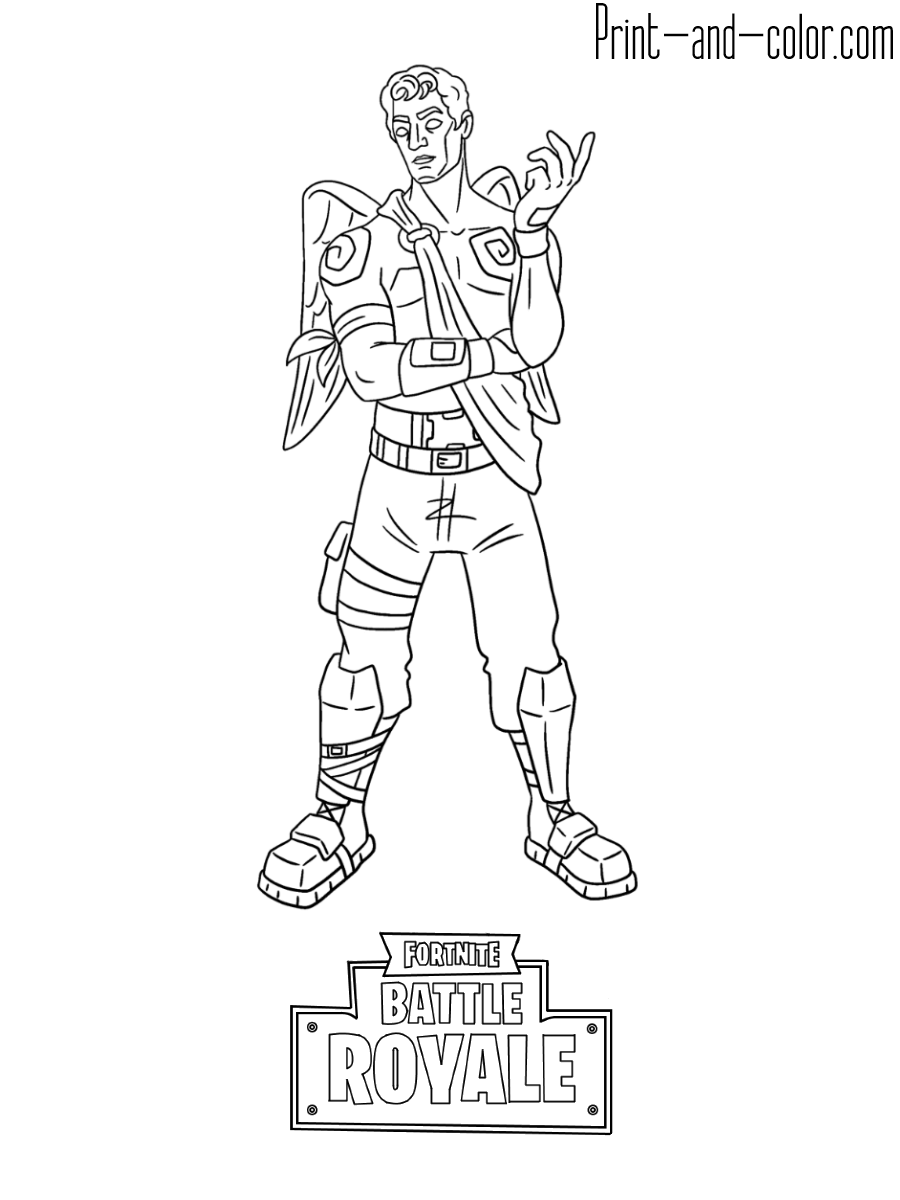 Cool Fortnite Coloring Pages Skins 166