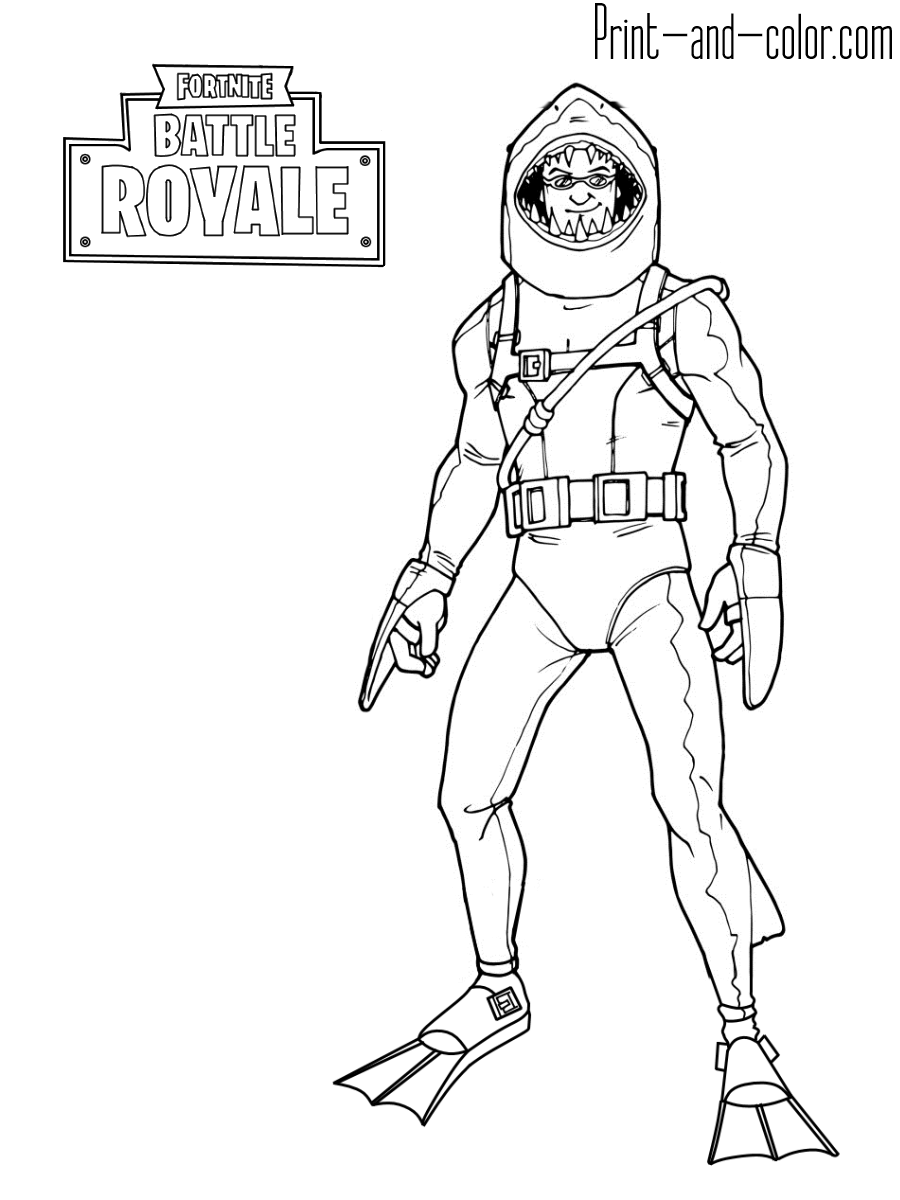 Cool Fortnite Coloring Pages Skins 168