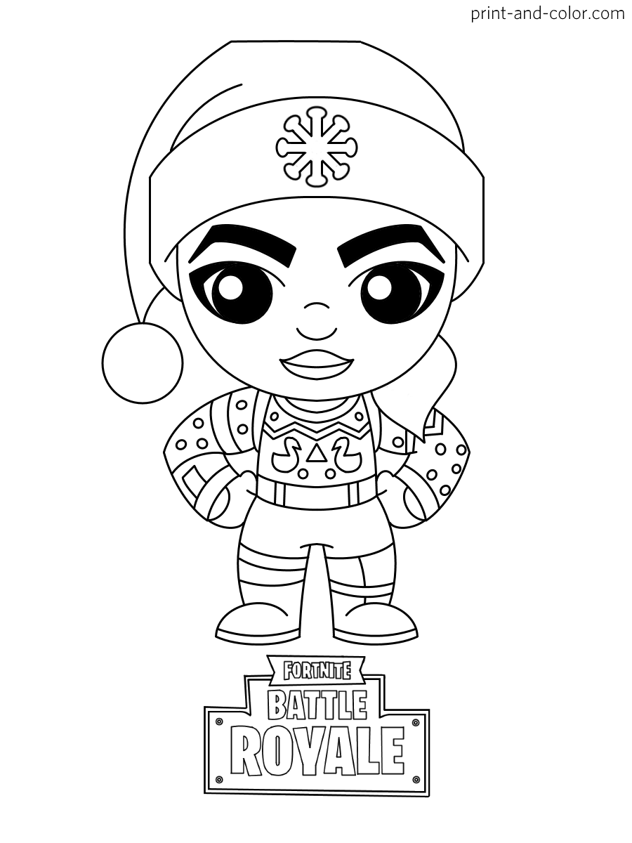 Cool Fortnite Coloring Pages Skins 169