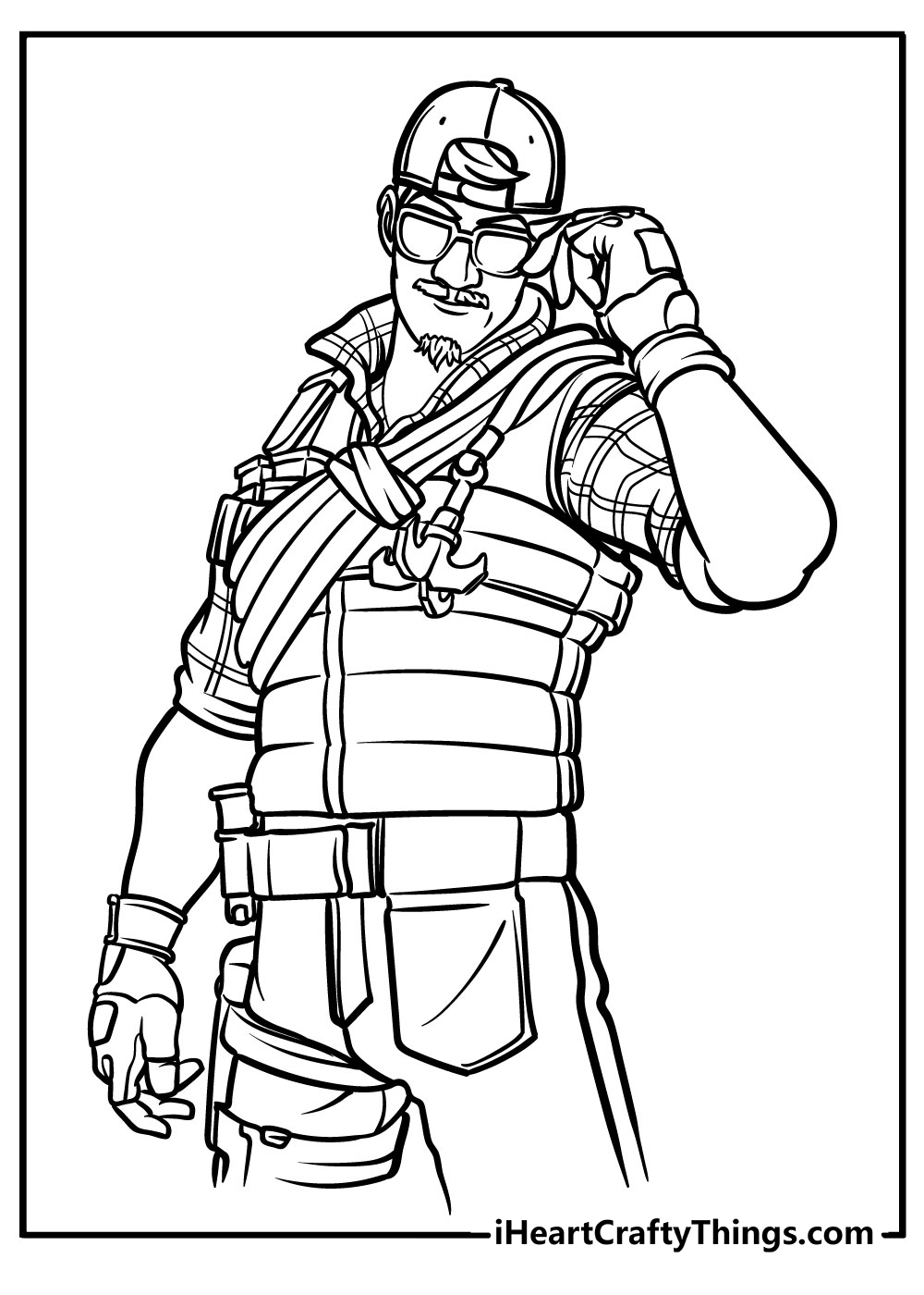 Cool Fortnite Coloring Pages Skins 17