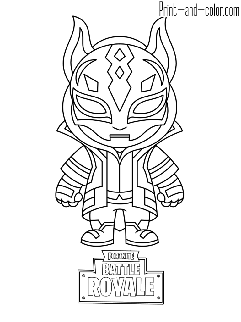 Cool Fortnite Coloring Pages Skins 25