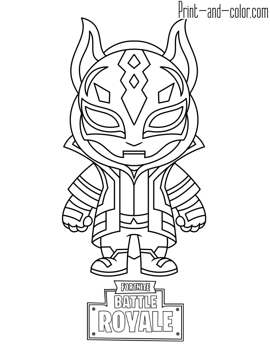 Cool Fortnite Coloring Pages Skins 27