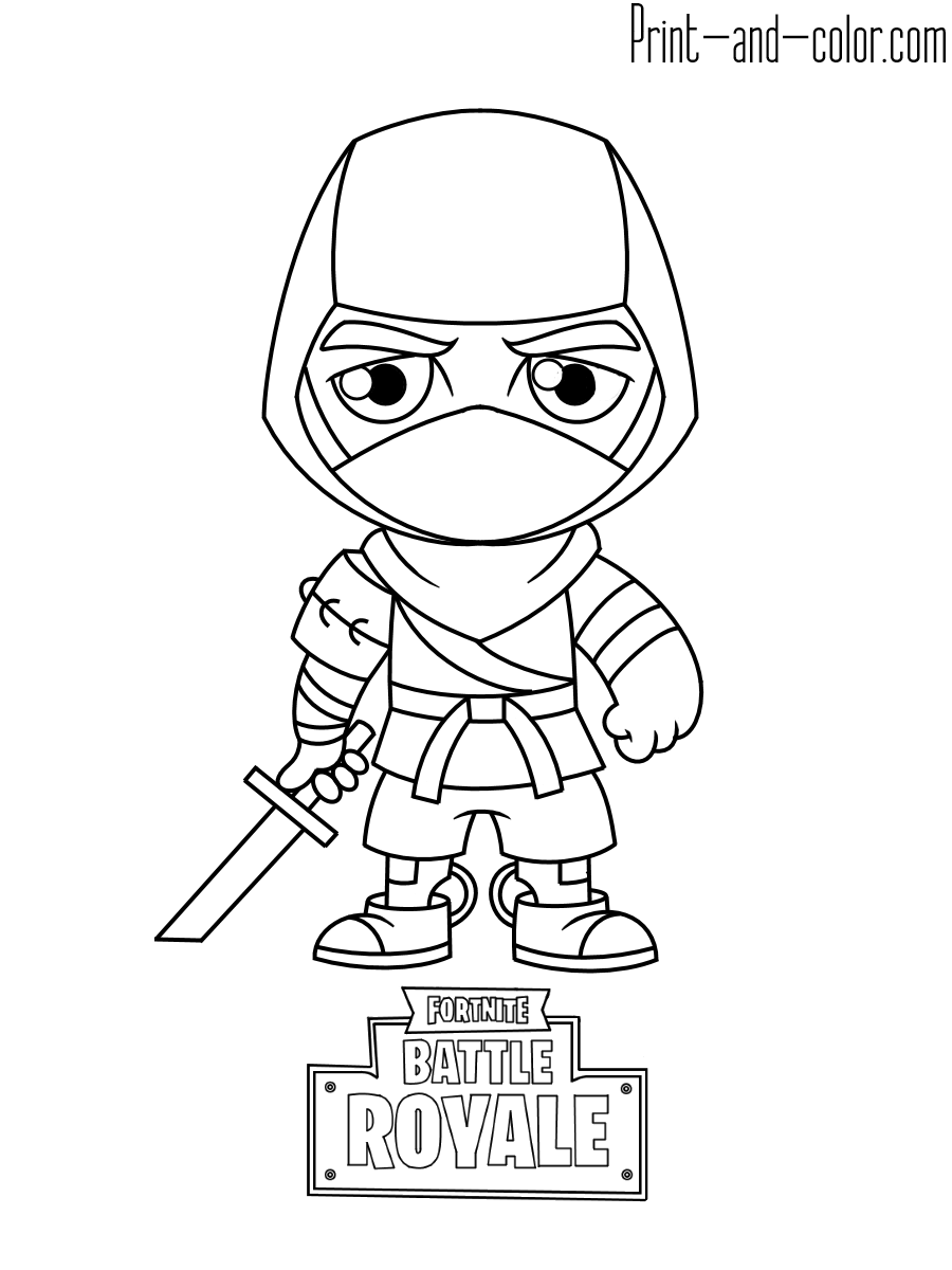 Cool Fortnite Coloring Pages Skins 28